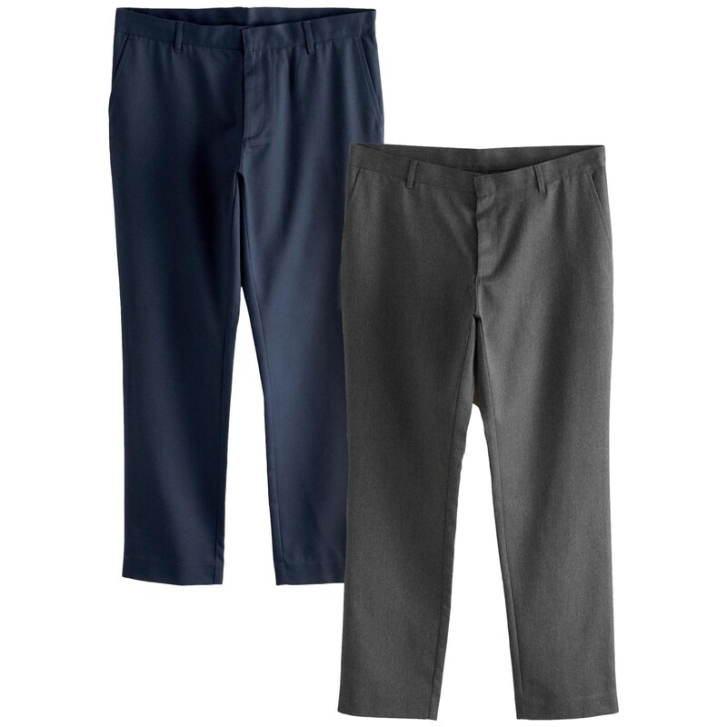 Next Chino kalhoty námořnická modř / šedý melír