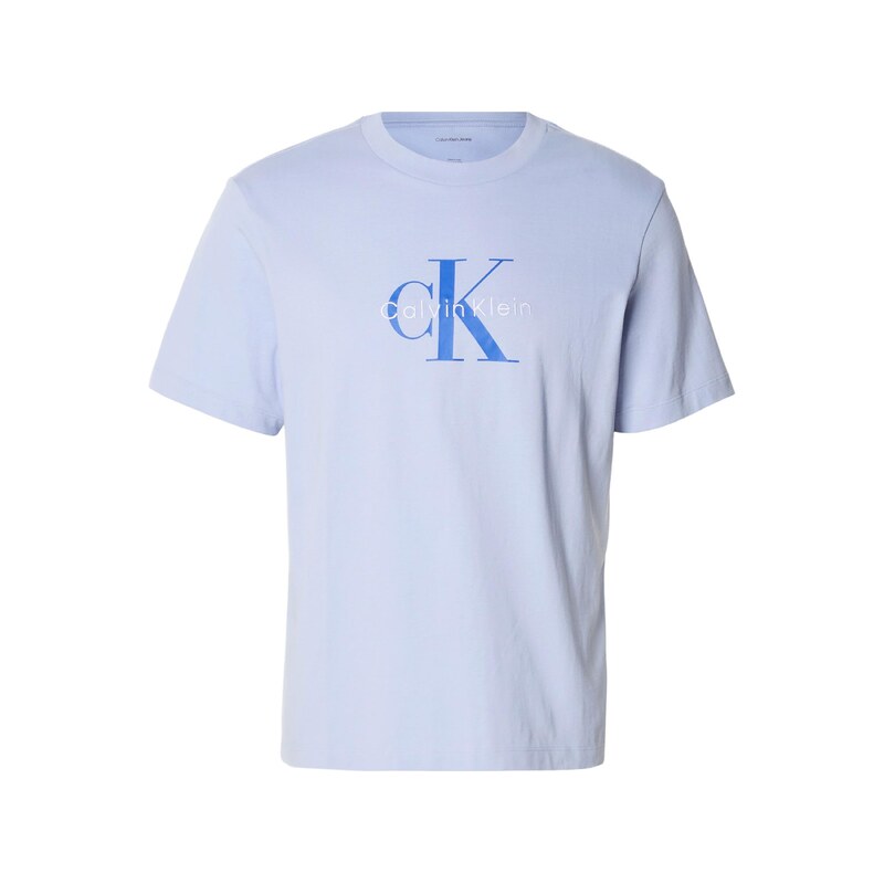 Calvin Klein Jeans Tričko CK Monogram Logo modrá / světle