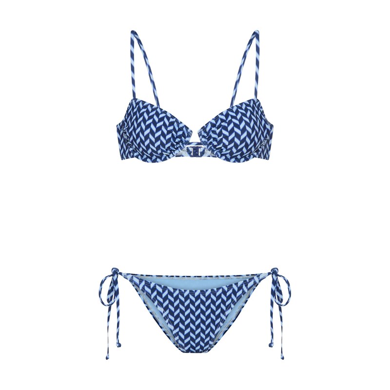 LSCN by LASCANA Bikiny světlemodrá / tmavě modrá