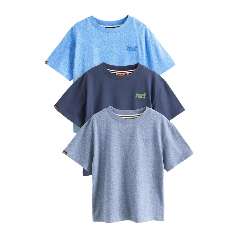 Superdry & Co Tričko námořnická modř / černá / bílá