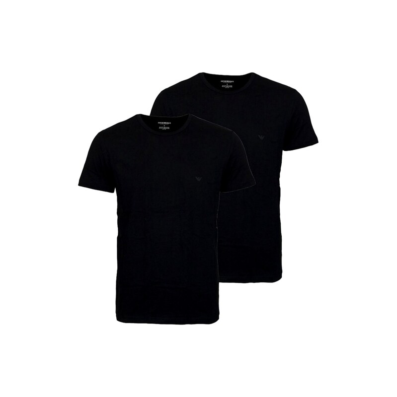 Emporio Armani Tričko Doppelpack černá