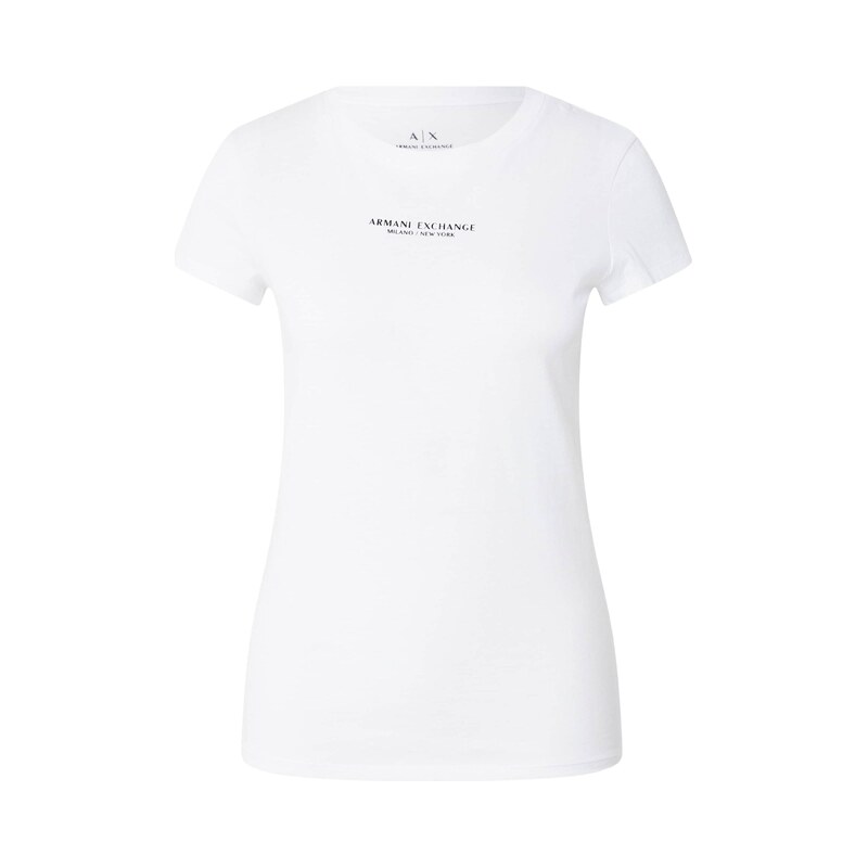 ARMANI EXCHANGE Tričko černá / bílá