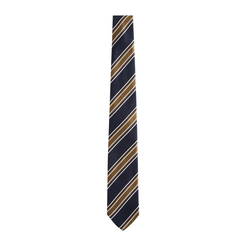 Next Kravata Signature námořnická modř / umbra / bílá