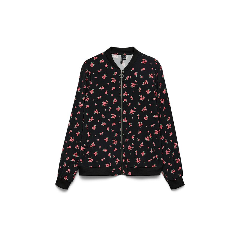 VERO MODA Přechodná bunda VMCoco světle zelená / růžová / černá