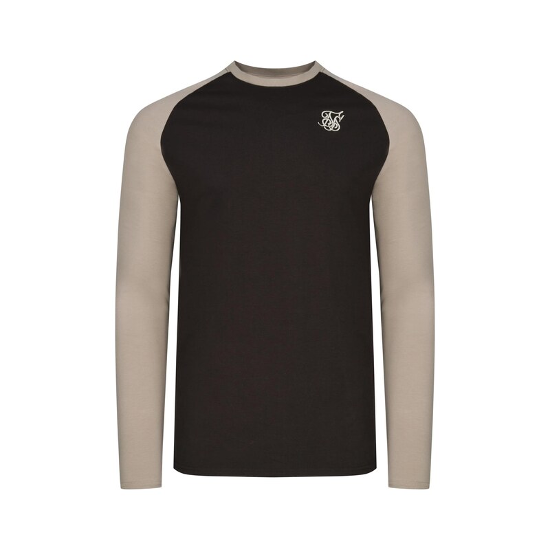 SikSilk Tričko tmavě hnědá / kámen
