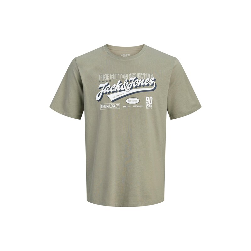 JACK & JONES Tričko námořnická modř / khaki / bílá