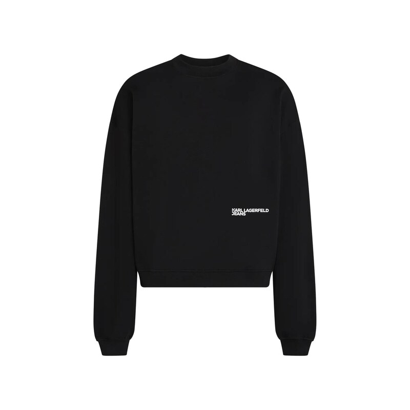 KARL LAGERFELD JEANS Mikina černá / bílá
