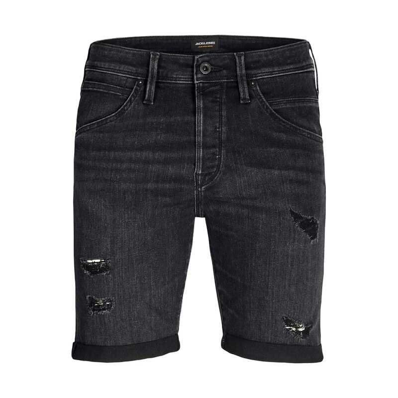 JACK & JONES Džíny JJIRick JJFox černá džínovina