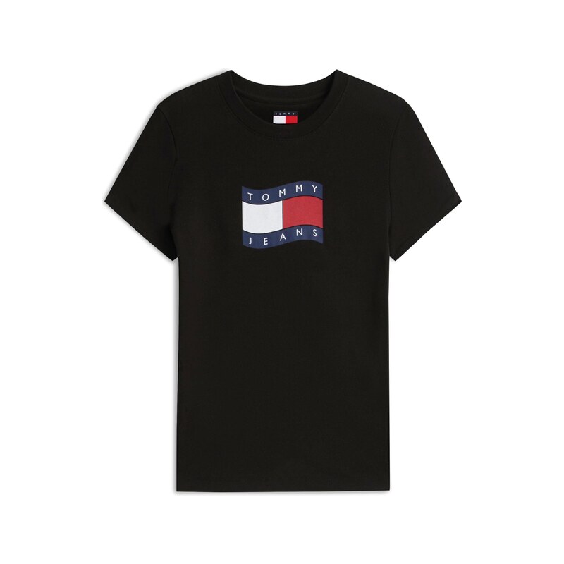 Tommy Jeans Tričko námořnická modř / červená / černá / bílá