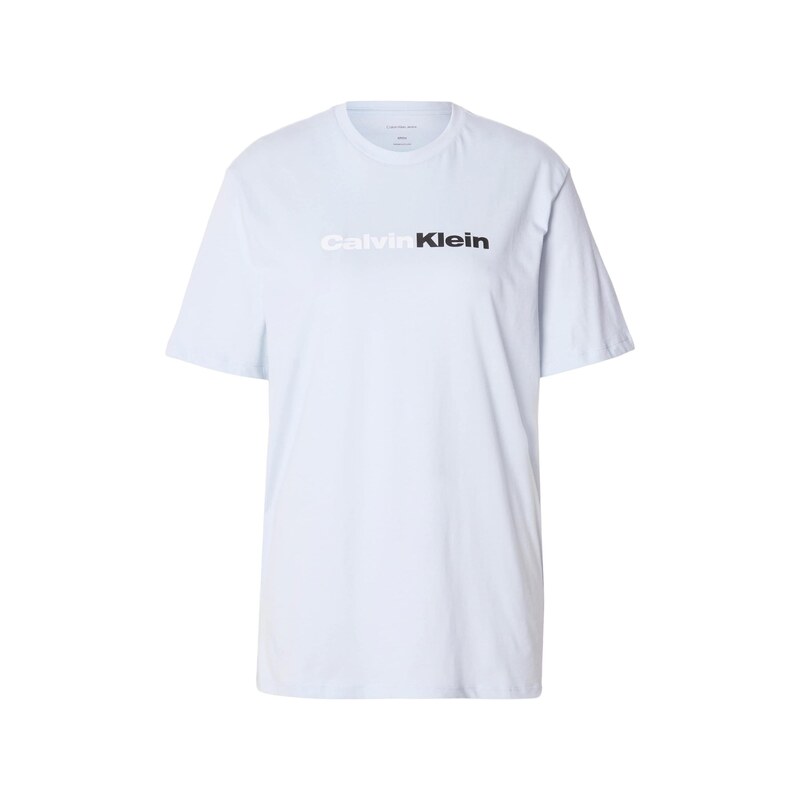 Calvin Klein Jeans Tričko světlemodrá / černá / bílá