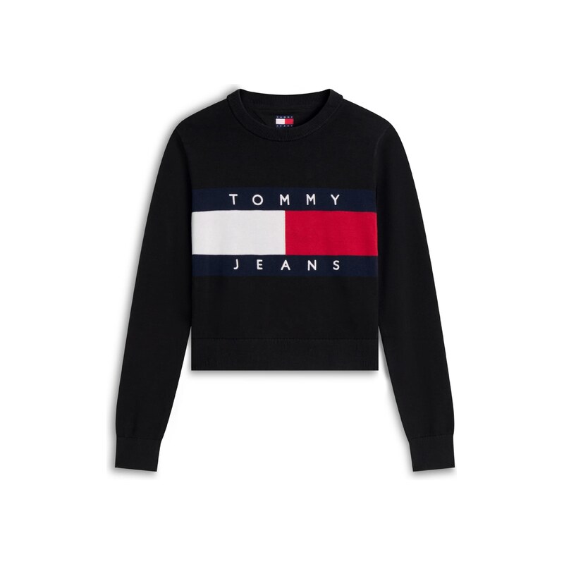 Tommy Jeans Svetr Tommy Flag námořnická modř / červená / bílá