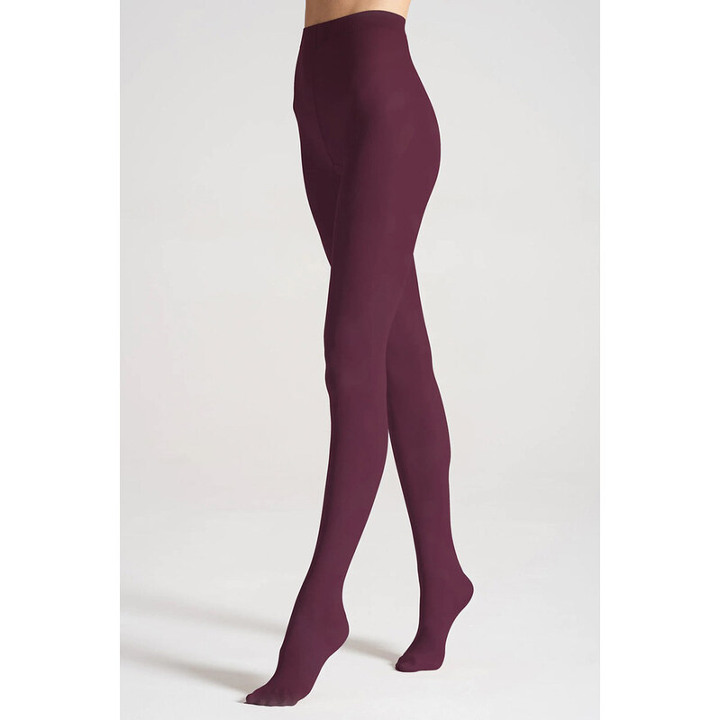 Veneziana Bordové matné punčochy Satin 40DEN