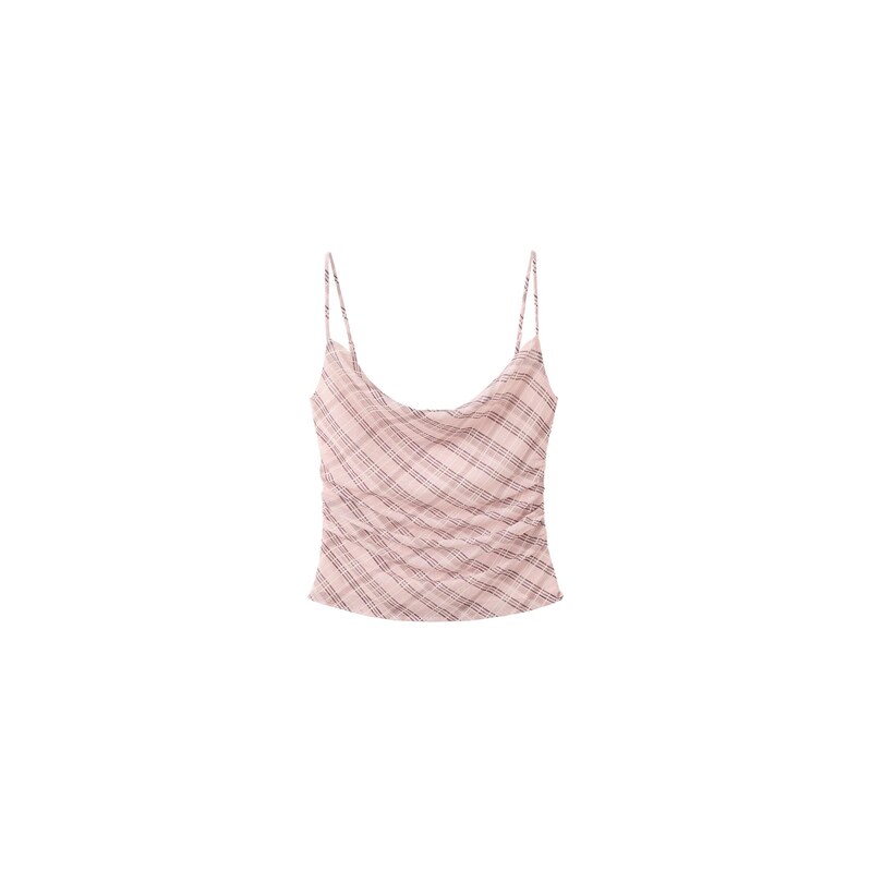 MANGO Top ILLO růžová / karmínově červené / offwhite