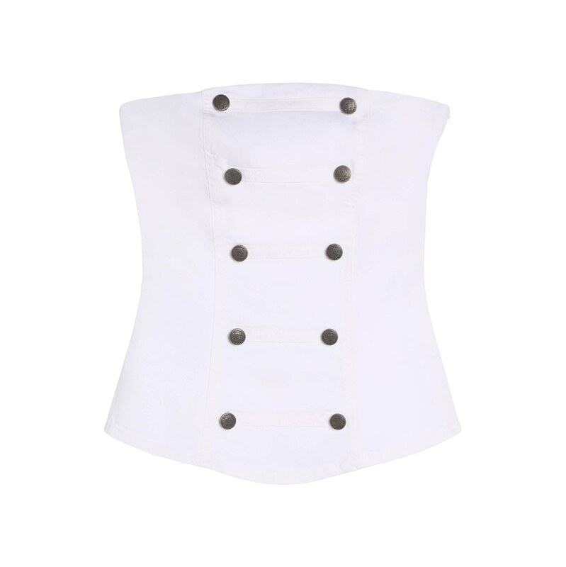 Bershka Top bílá
