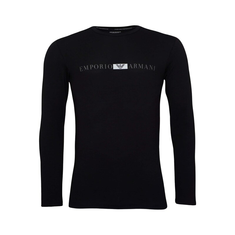 Emporio Armani Tričko černá / bílá