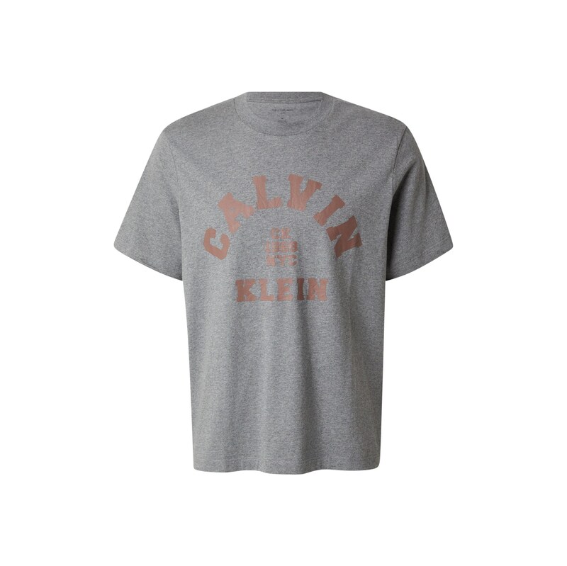Calvin Klein Jeans Tričko 20S COLLEGE šedý melír