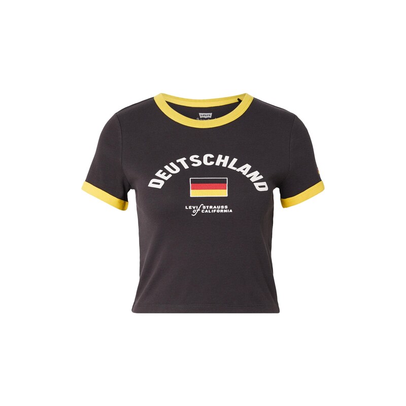 LEVIS  Tričko Germany Ringer Tee žlutá / černá / bílá