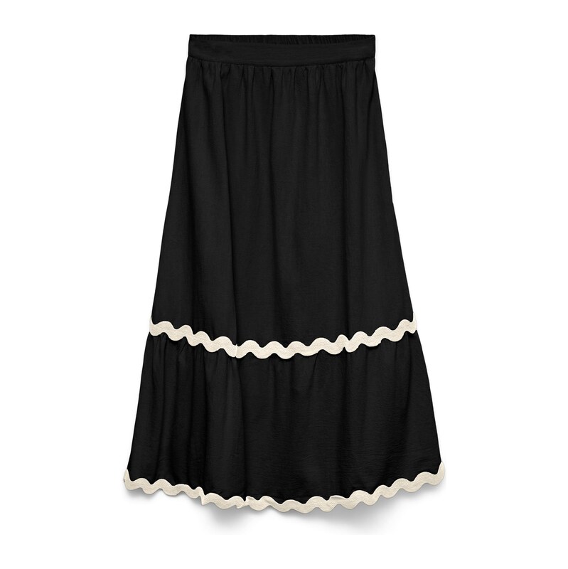 Vero Moda Curve Sukně béžová / černá