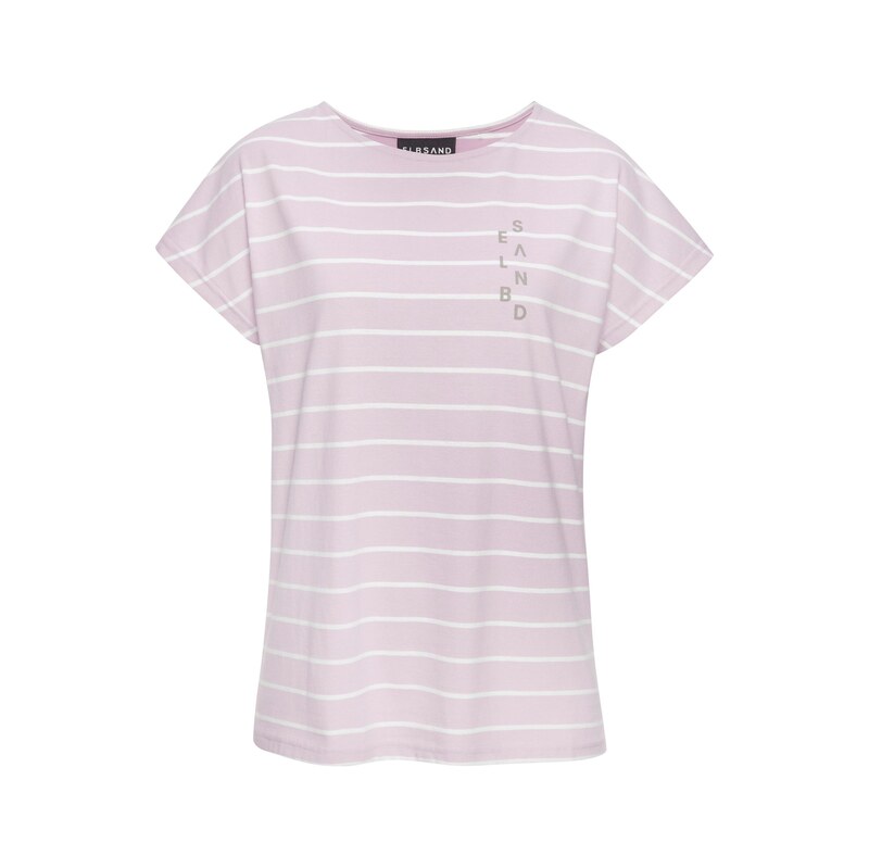 Elbsand Tričko šedá / pink / bílá