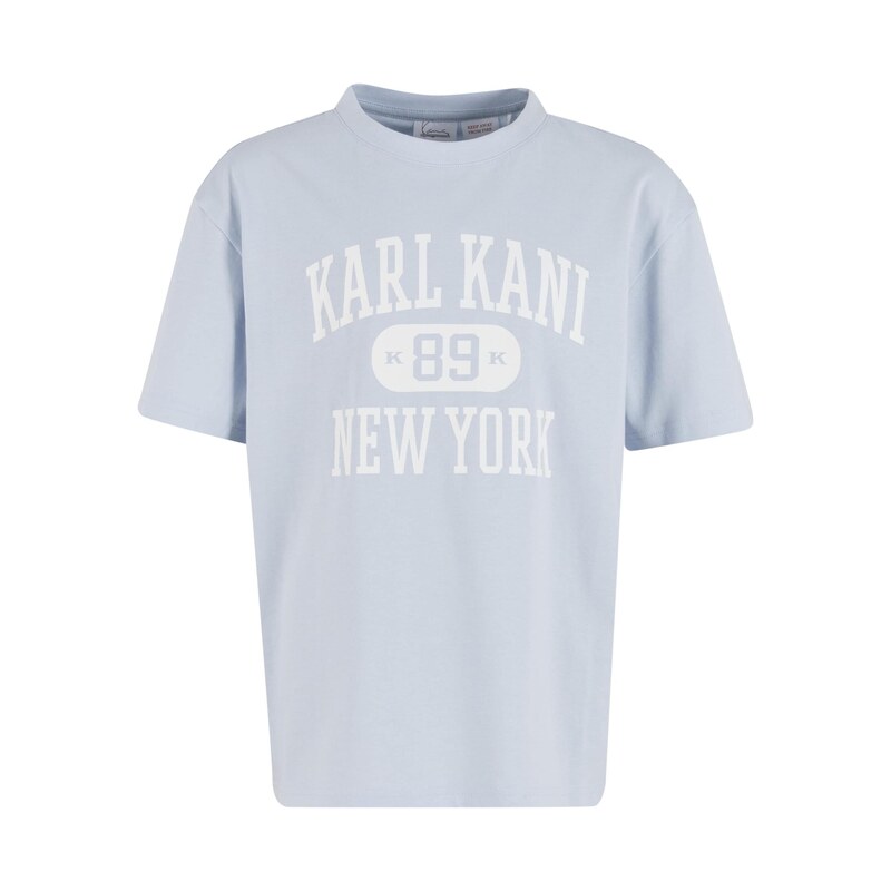 Karl Kani Tričko Heritage 89 pastelová modrá / bílá