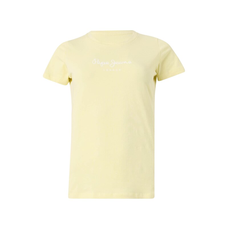 Pepe Jeans Tričko New Virginia žlutá / bílá