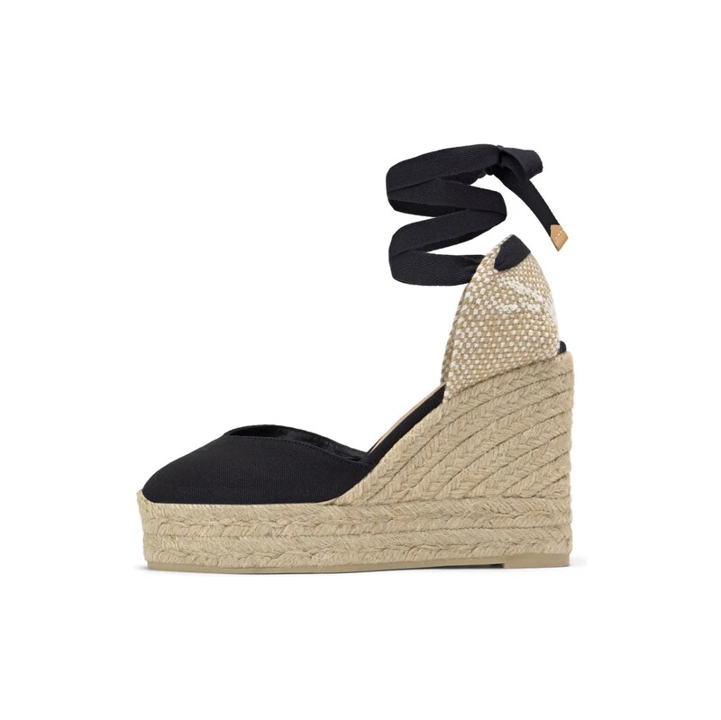 Castañer Espadrilky Chiara světle béžová / černá