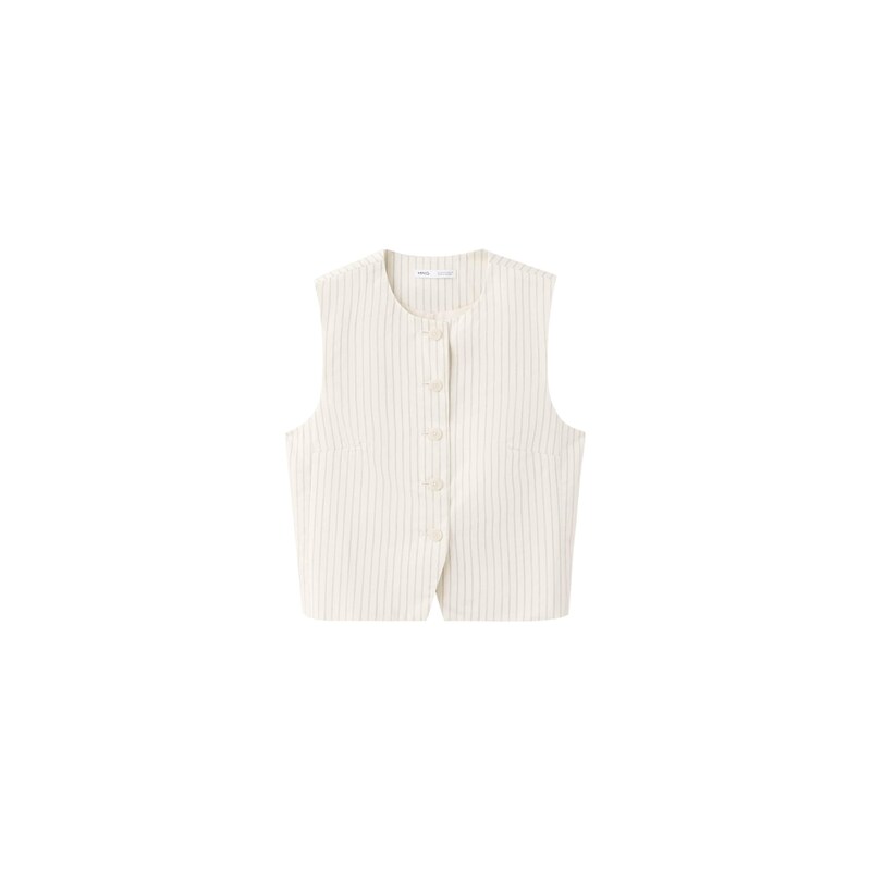 MANGO Vesta k obleku MICHY šedá / offwhite