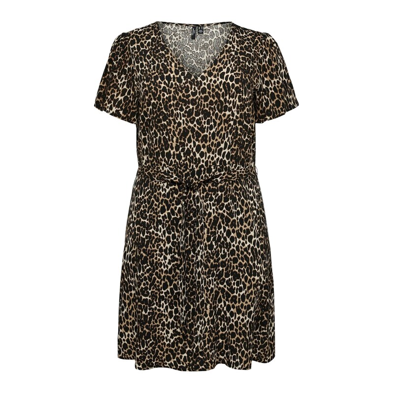 Vero Moda Curve Šaty VMCEASY JOY slonová kost / starobéžová /