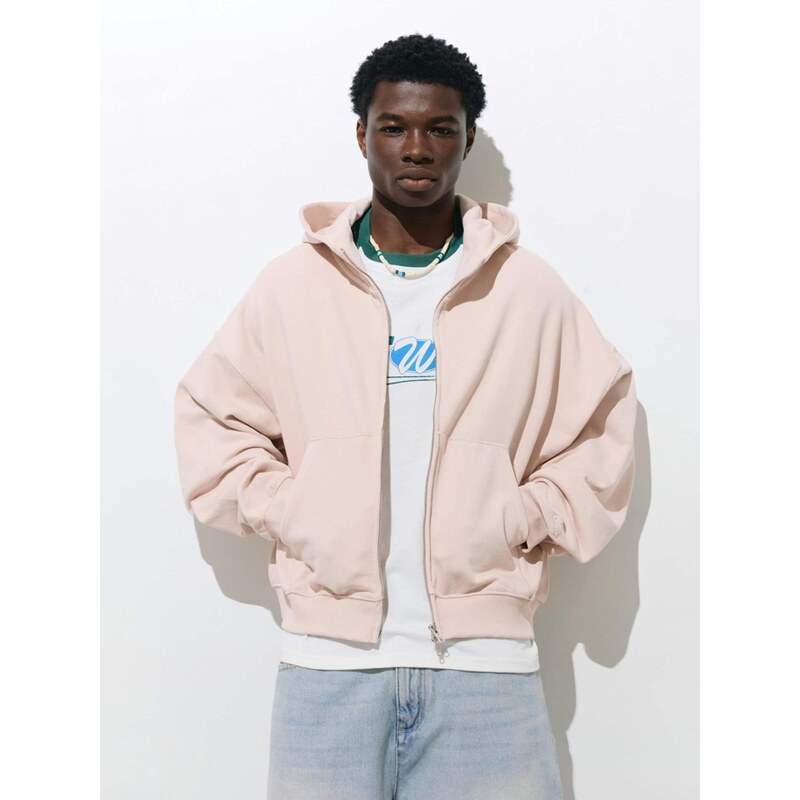 Pull&Bear Mikina STWD SURFER GALLER růže