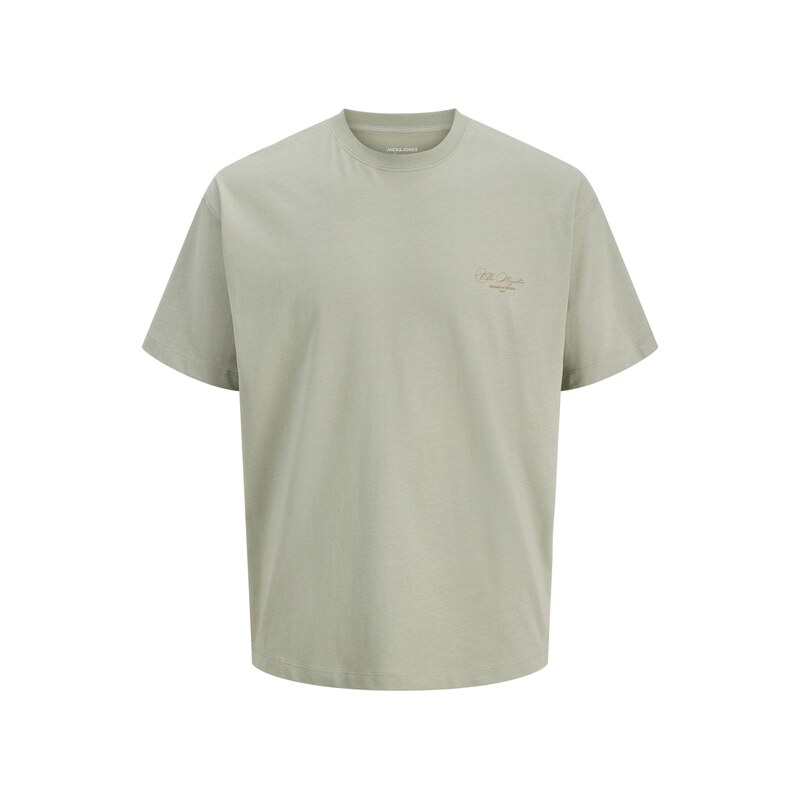 JACK & JONES Tričko JORSANREMO tmavě béžová / nefritová /