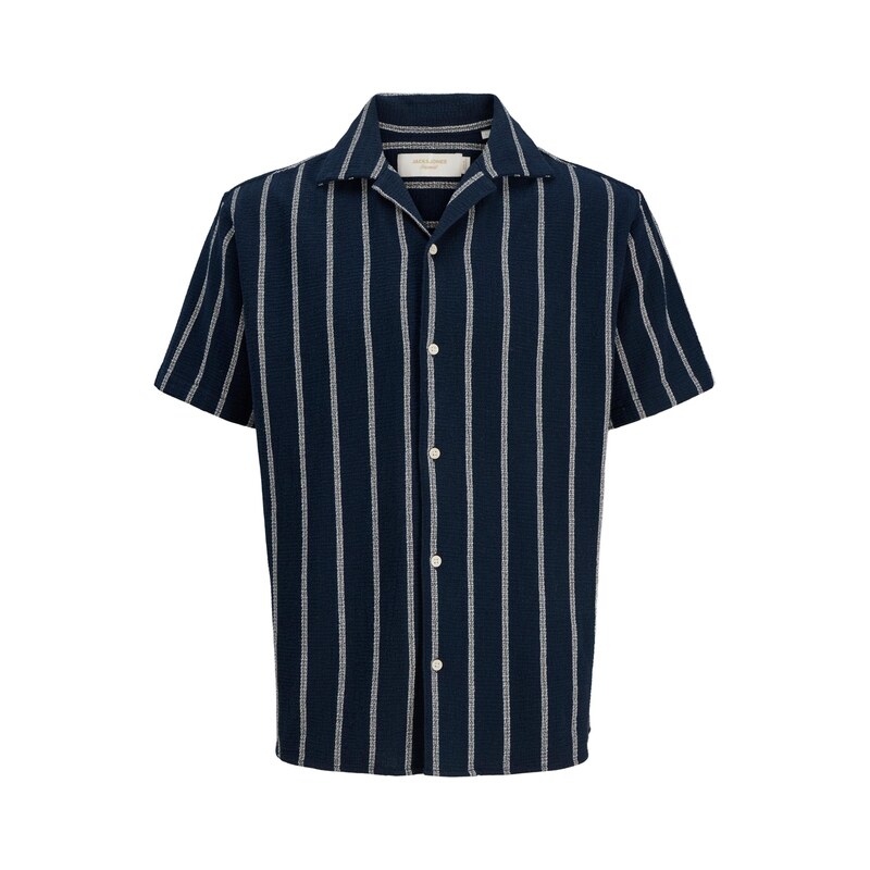 Jack & Jones Plus Košile JORCOBA noční modrá / bílá