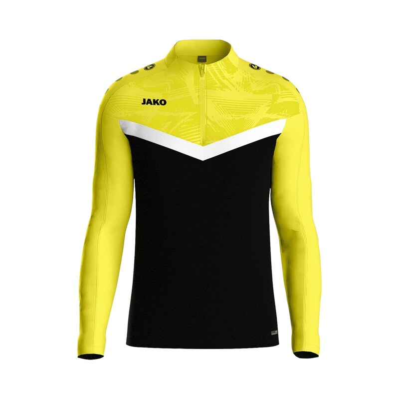 JAKO Sportovní mikina žlutá / černá / bílá
