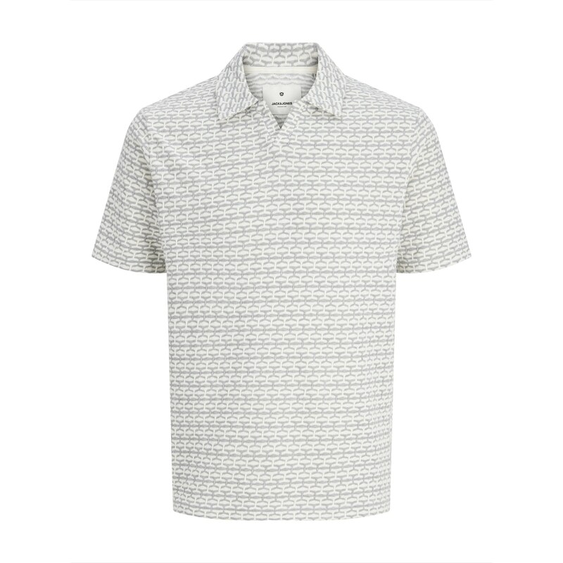 JACK & JONES Tričko JPRBLAELI šedá / přírodní bílá