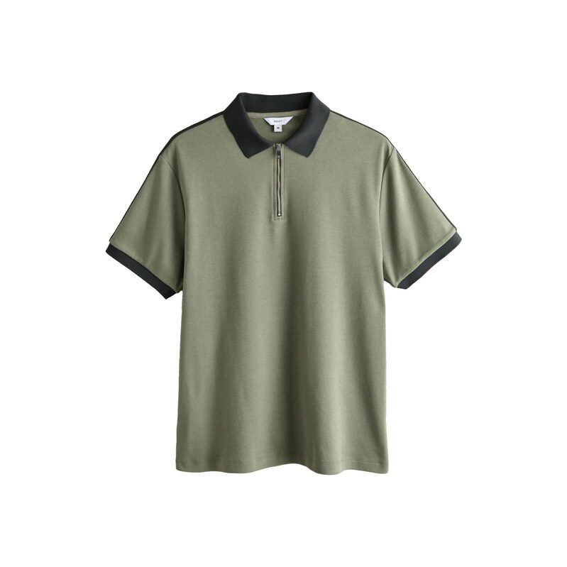 Next Tričko khaki / černá