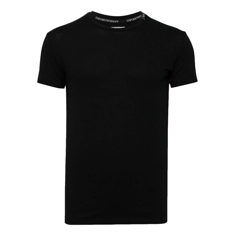 Emporio Armani Tričko světle šedá / černá