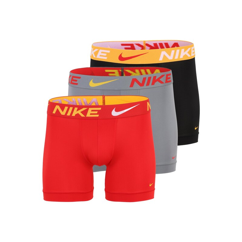 NIKE Underwear Boxerky kari / šedá / červená / černá / bílá