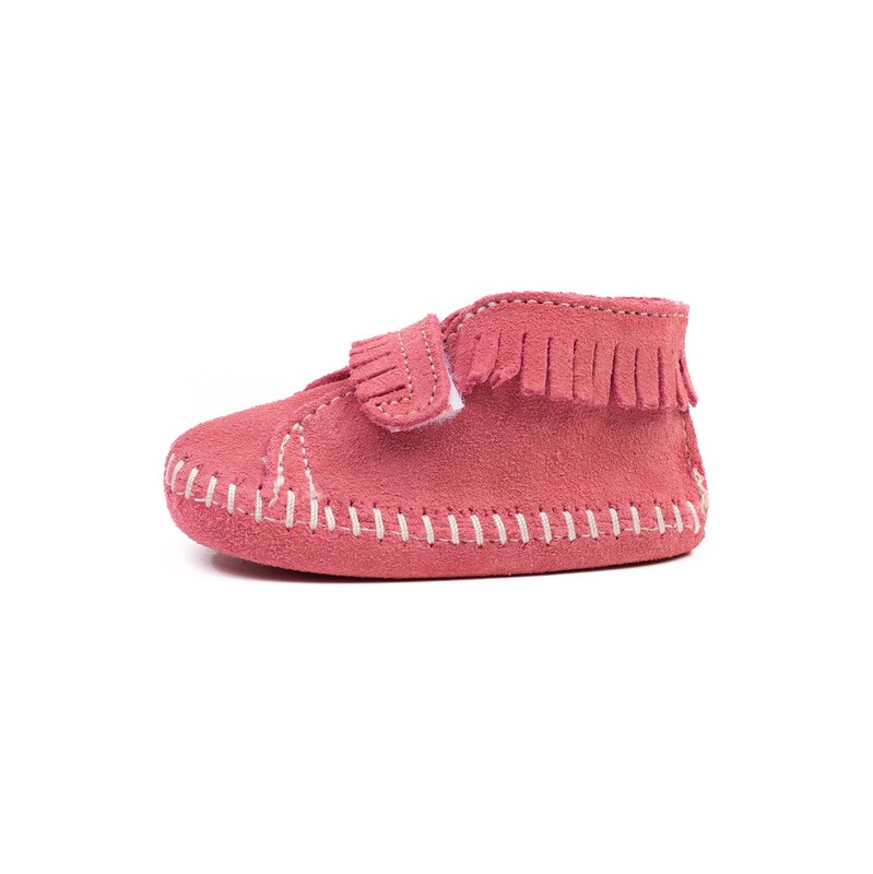 Minnetonka Kozačky Front Strap pink
