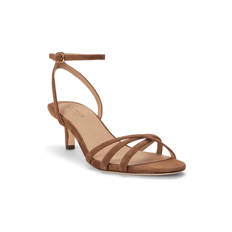 Lauren Ralph Lauren Páskové sandály KENDYL hnědá