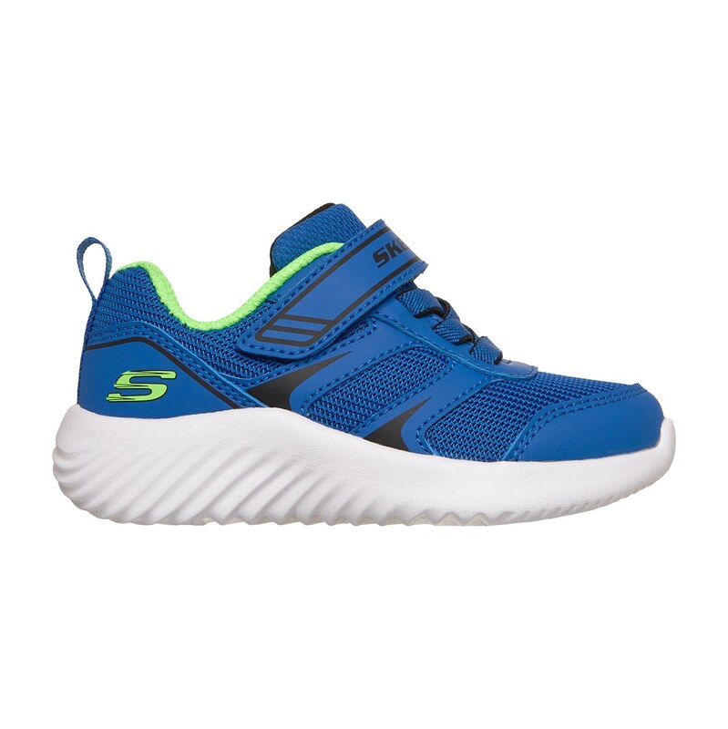 Skechers Chlapci Bounder - Super Leap Shoes v Modrý/Limetková,