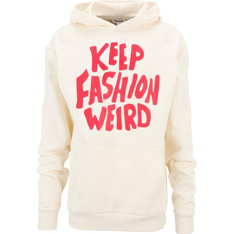 9N1M SENSE Mikina Keep Fashion Weird grenadina / černá