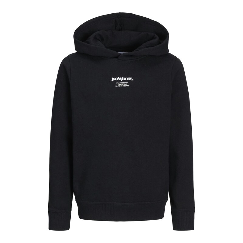 Jack & Jones Junior Mikina Tarmac Camo černá / bílá