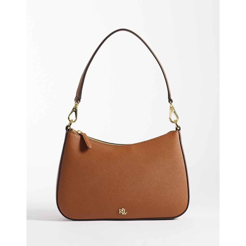 Lauren by Ralph Lauren Danni shoulder bag in tan-Brown
