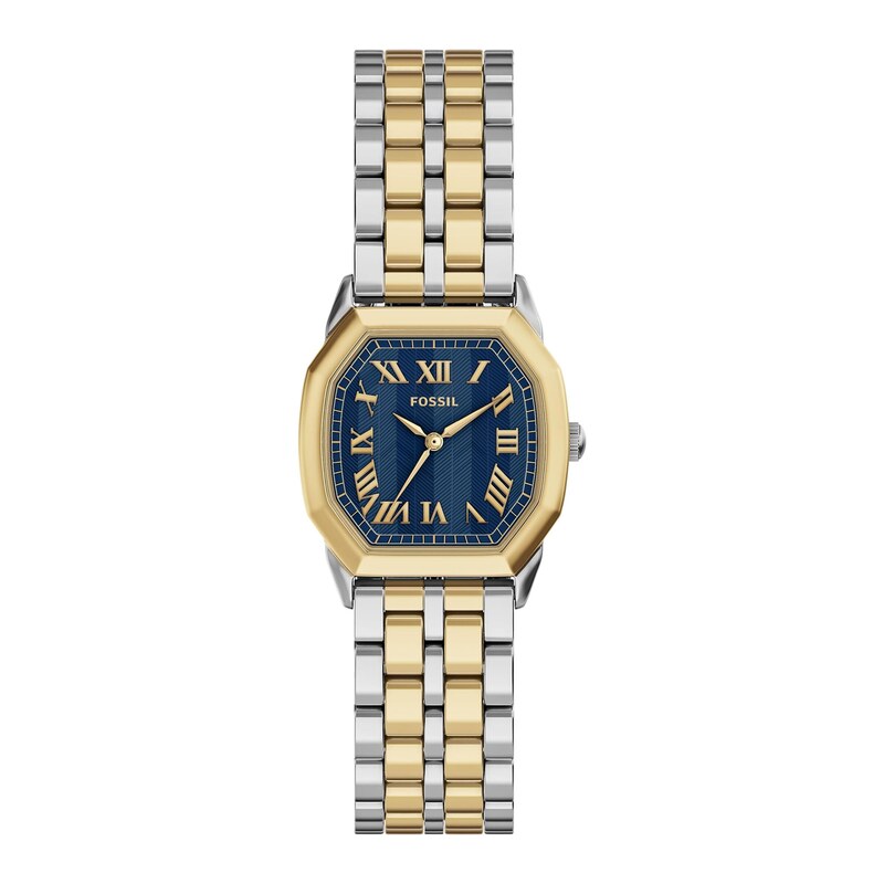 FOSSIL Analogové hodinky HARLOW zlatá / stříbrná
