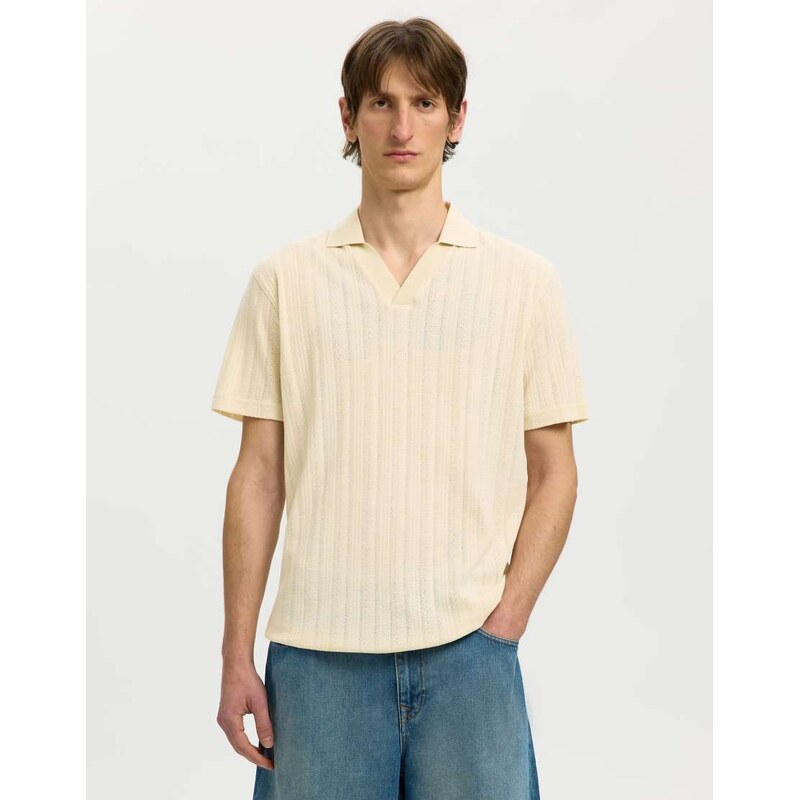 Selected Polo shirt in birch-Neutral