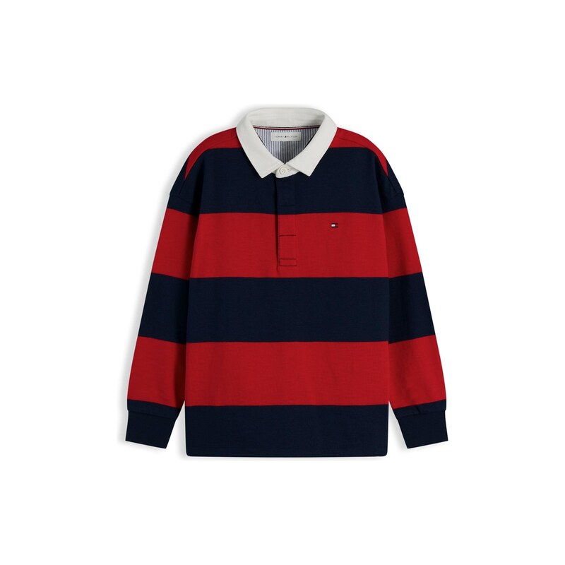 TOMMY HILFIGER Tričko námořnická modř / červená / bílá