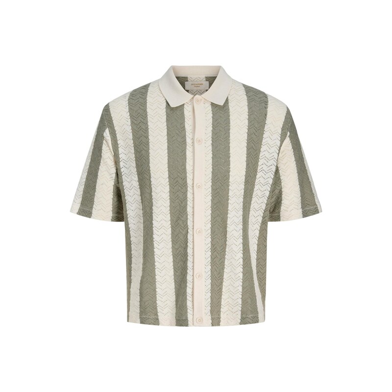 Jack & Jones Plus Kardigan JORTYLER režná / olivová