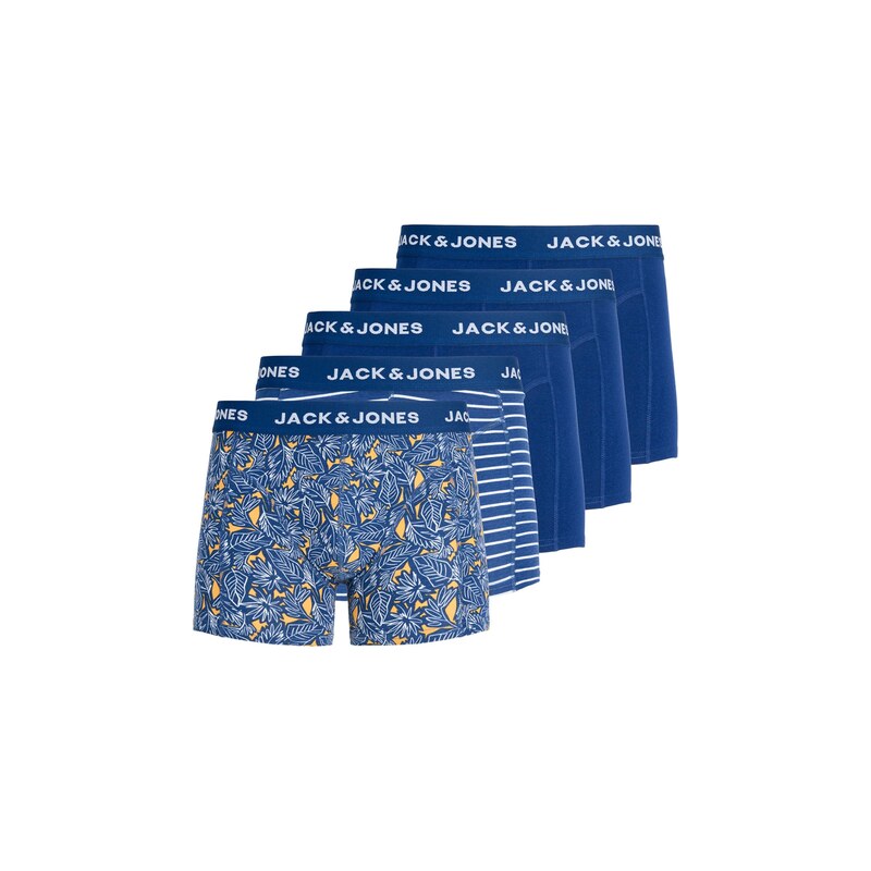 JACK & JONES Boxerky JACKEVIN královská modrá / jasně oranžová /