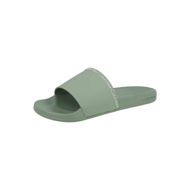 Calvin Klein Pantofle Essential Repeat Logo Pool pastelově