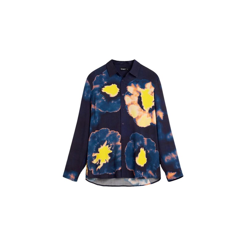 Desigual Košile námořnická modř / kobaltová modř / světle žlutá