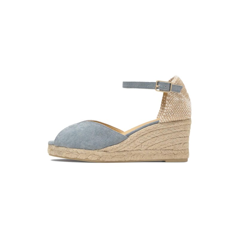 Castañer Espadrilky BIANCA modrá džínovina